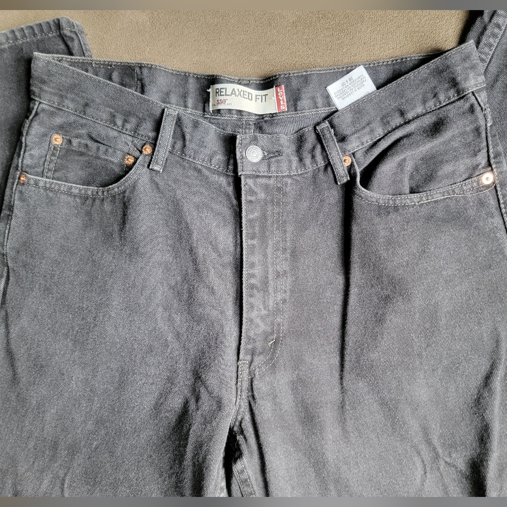 Levi Strauss Black Relaxed Fit Men's Jeans Size 36x30
